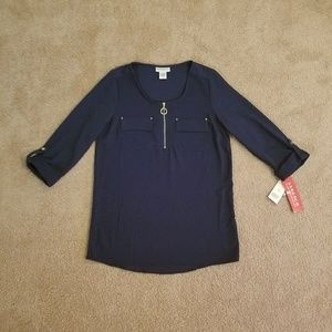 Rebecca Malone Navy tunic
